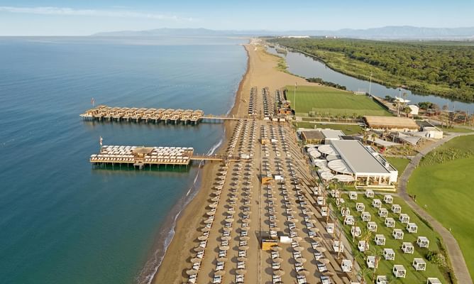 Antalya resort coast and beach landscape