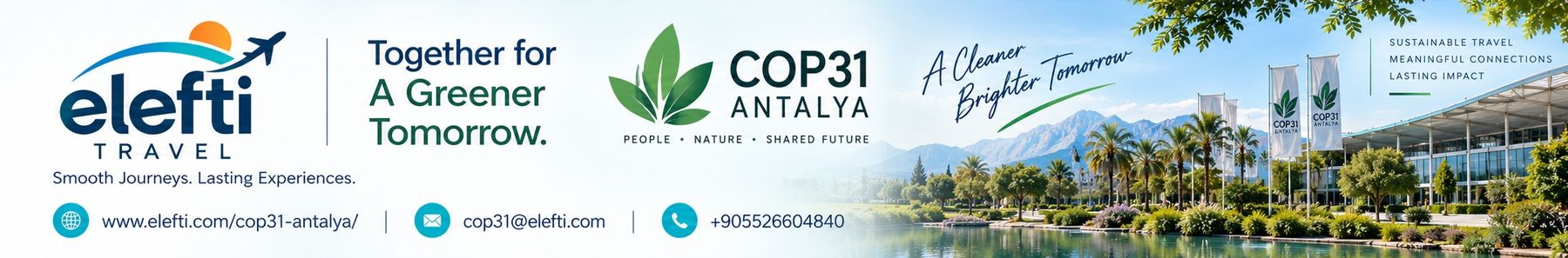 Elefti Travel × COP31 Antalya — Together for a Greener Tomorrow