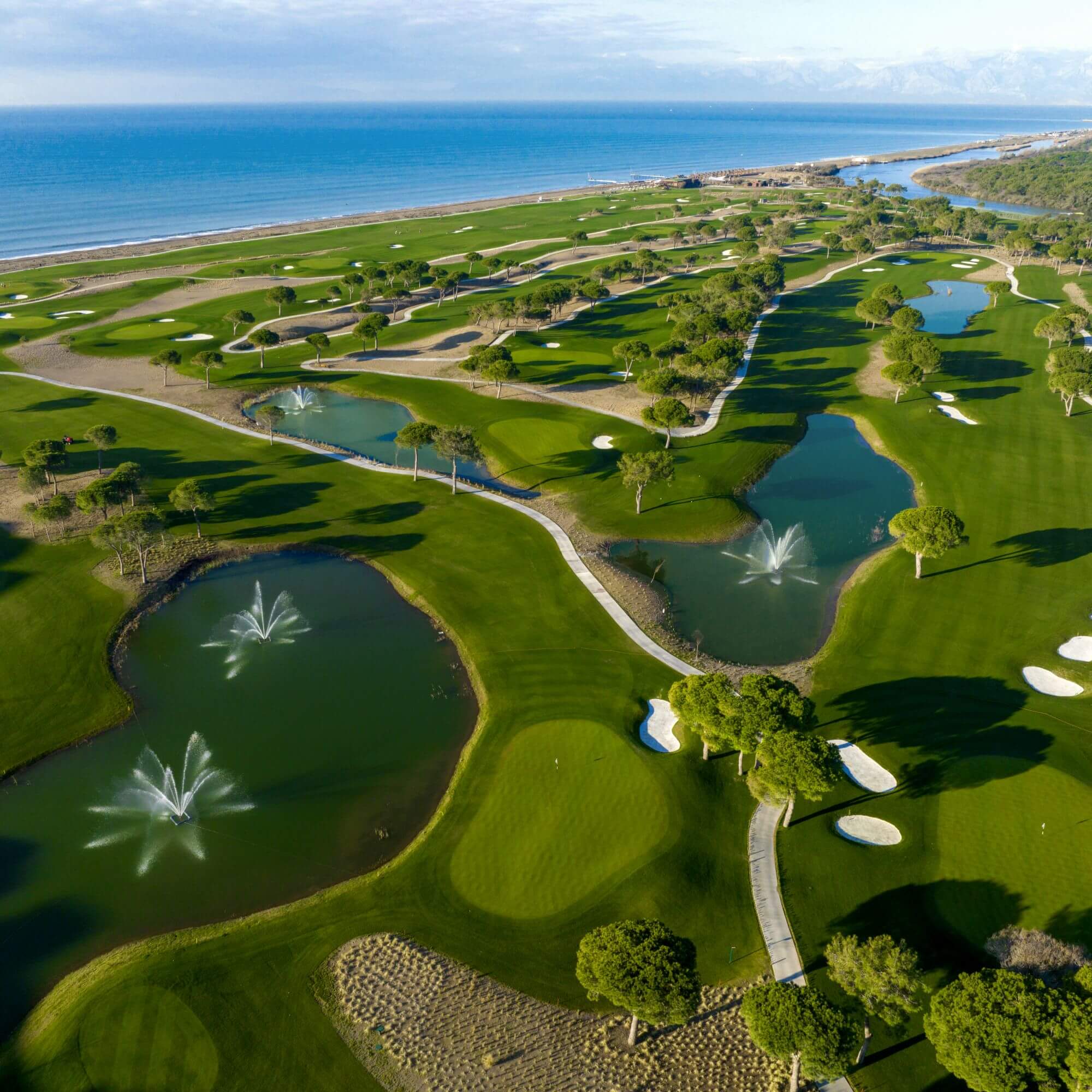 Belek golf course and Mediterranean coastline