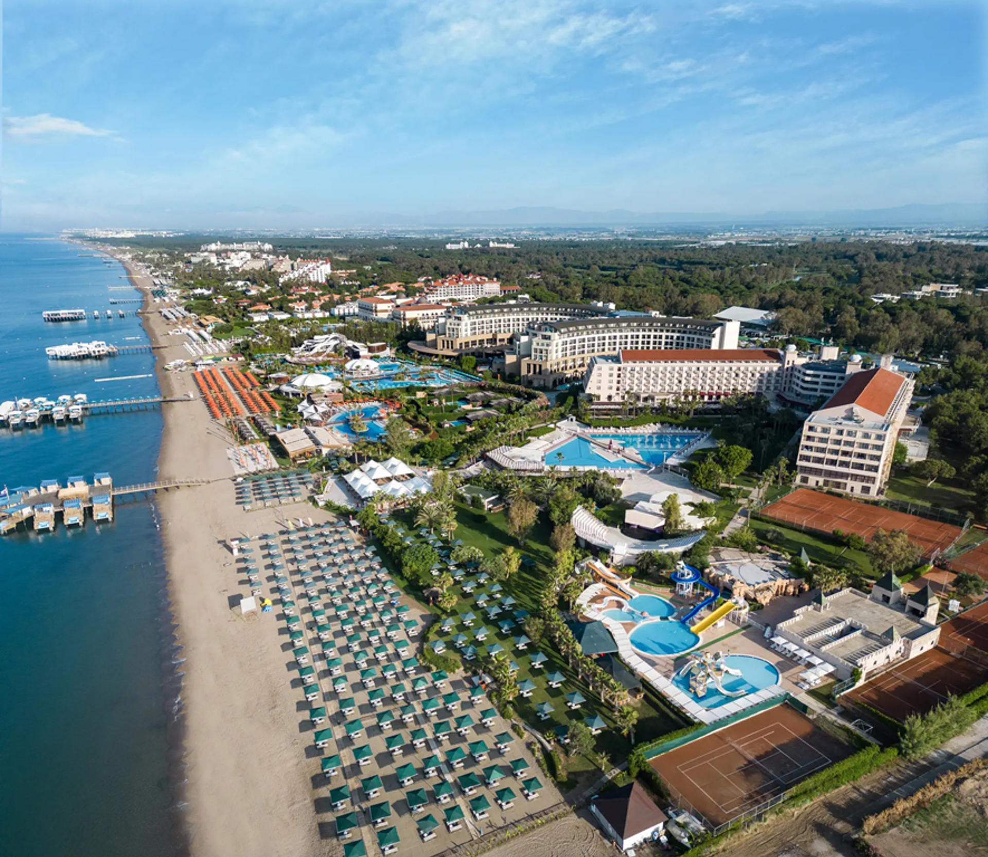 Belek resort coastline and hotels