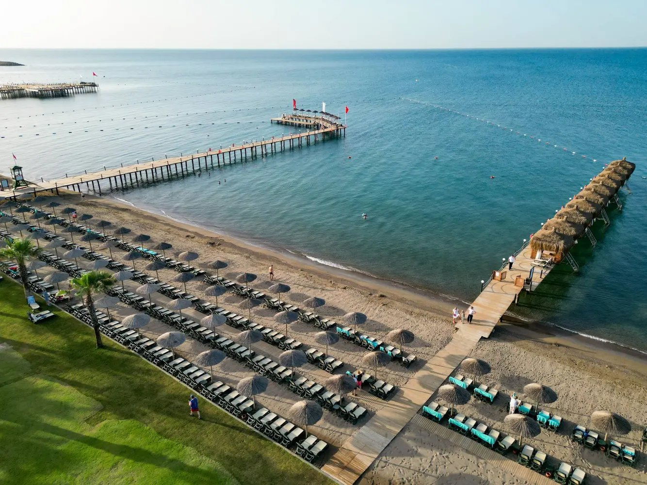 Asteria Kremlin Palace private sandy beach and piers